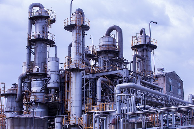 巨大配管プラント